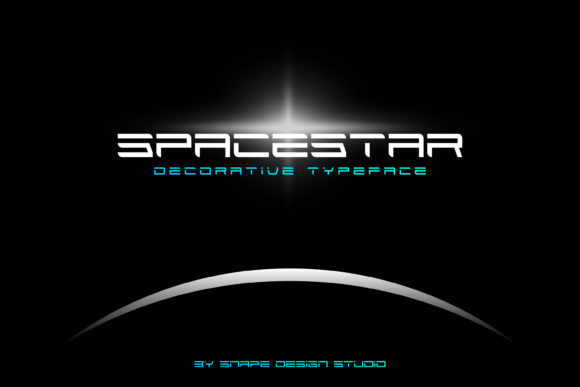 Пример шрифта Spacestar