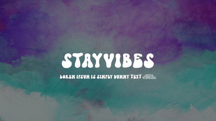 Пример шрифта StayVibes
