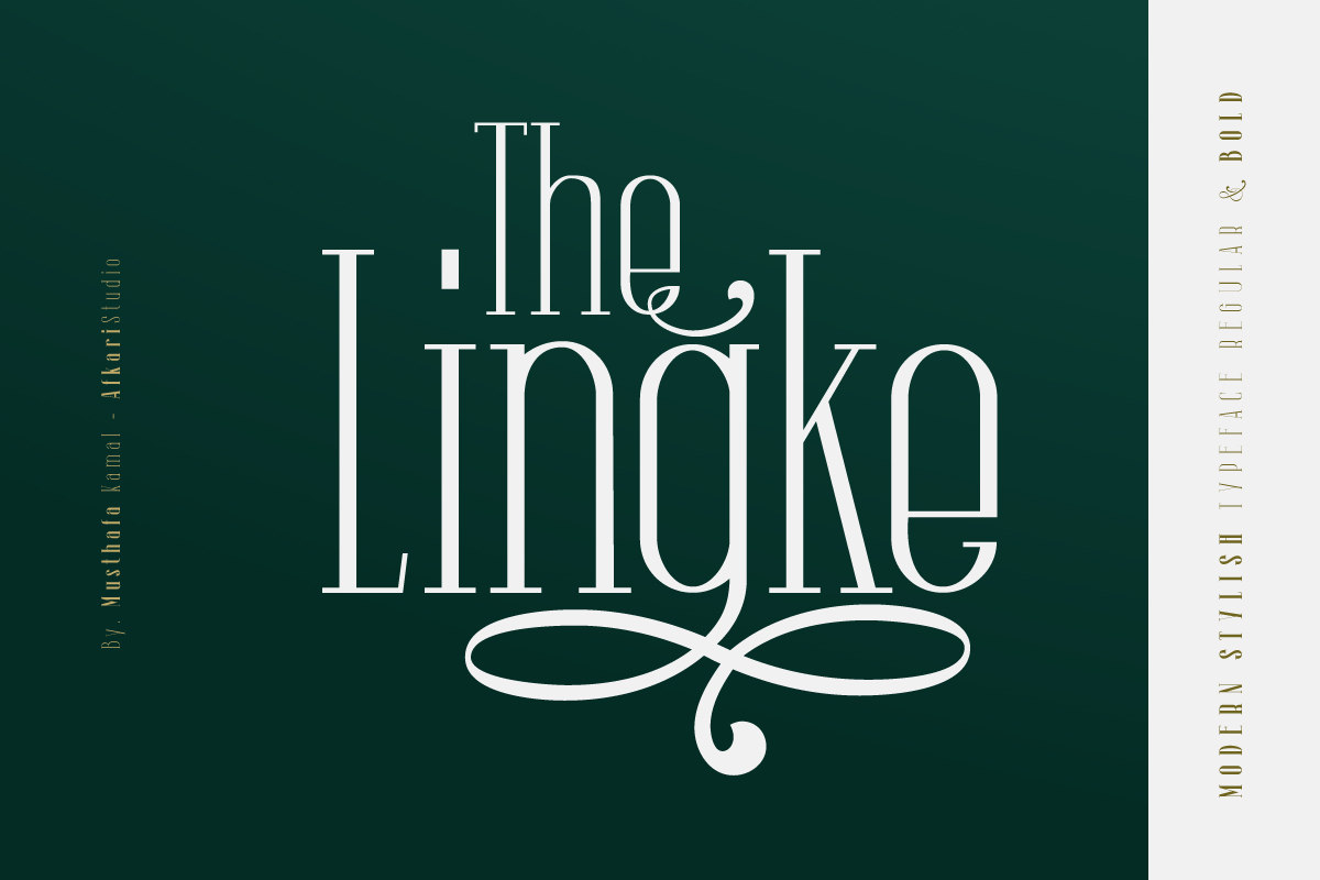 Пример шрифта The Lingke