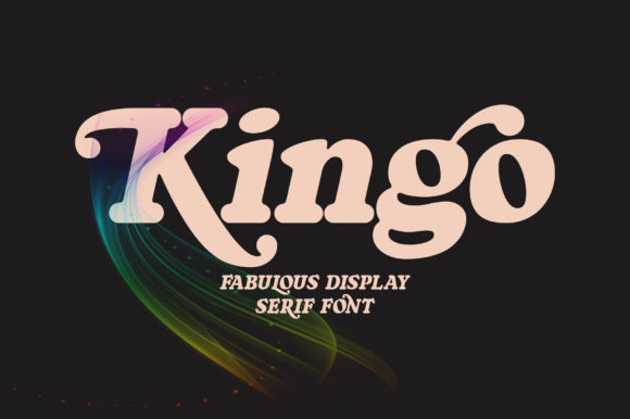 Пример шрифта Kingo