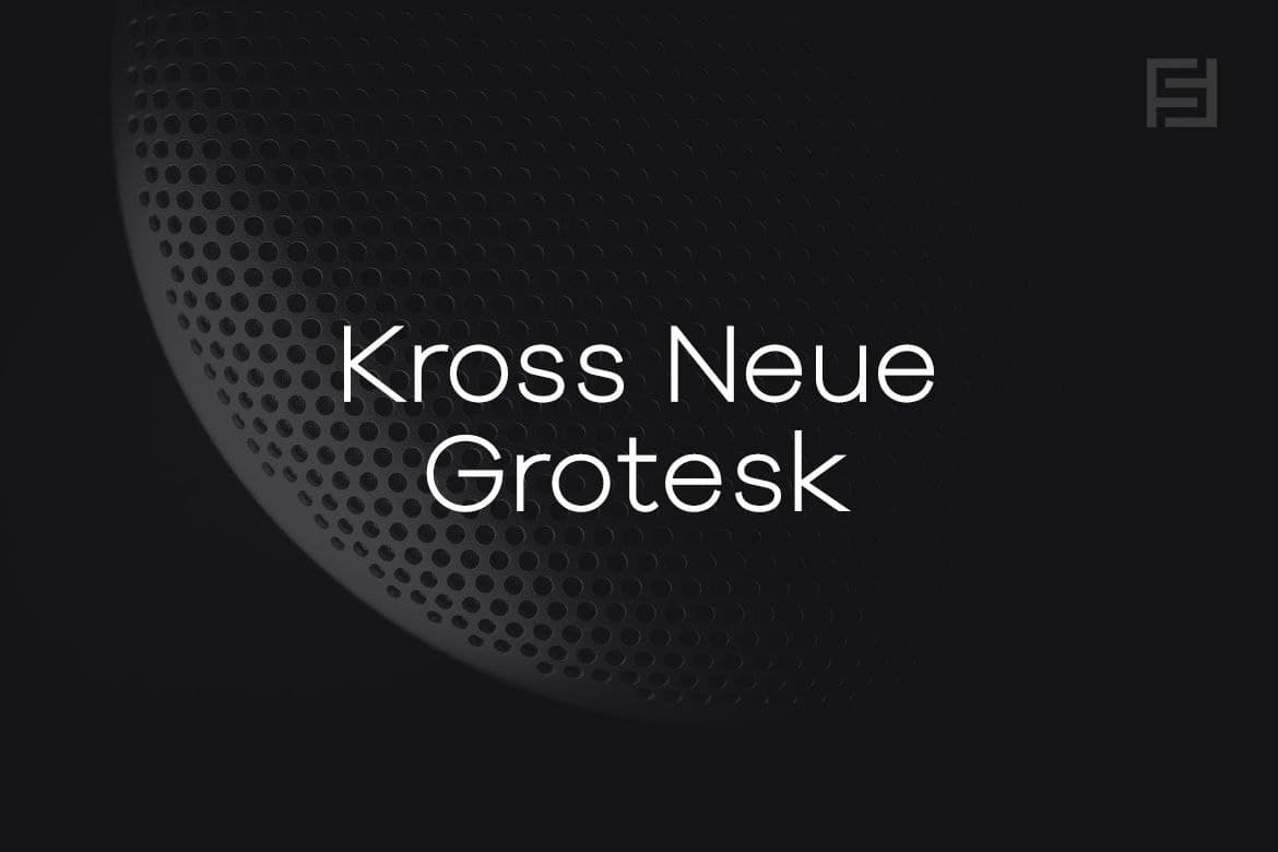 Пример шрифта Kross Neue Grotesk