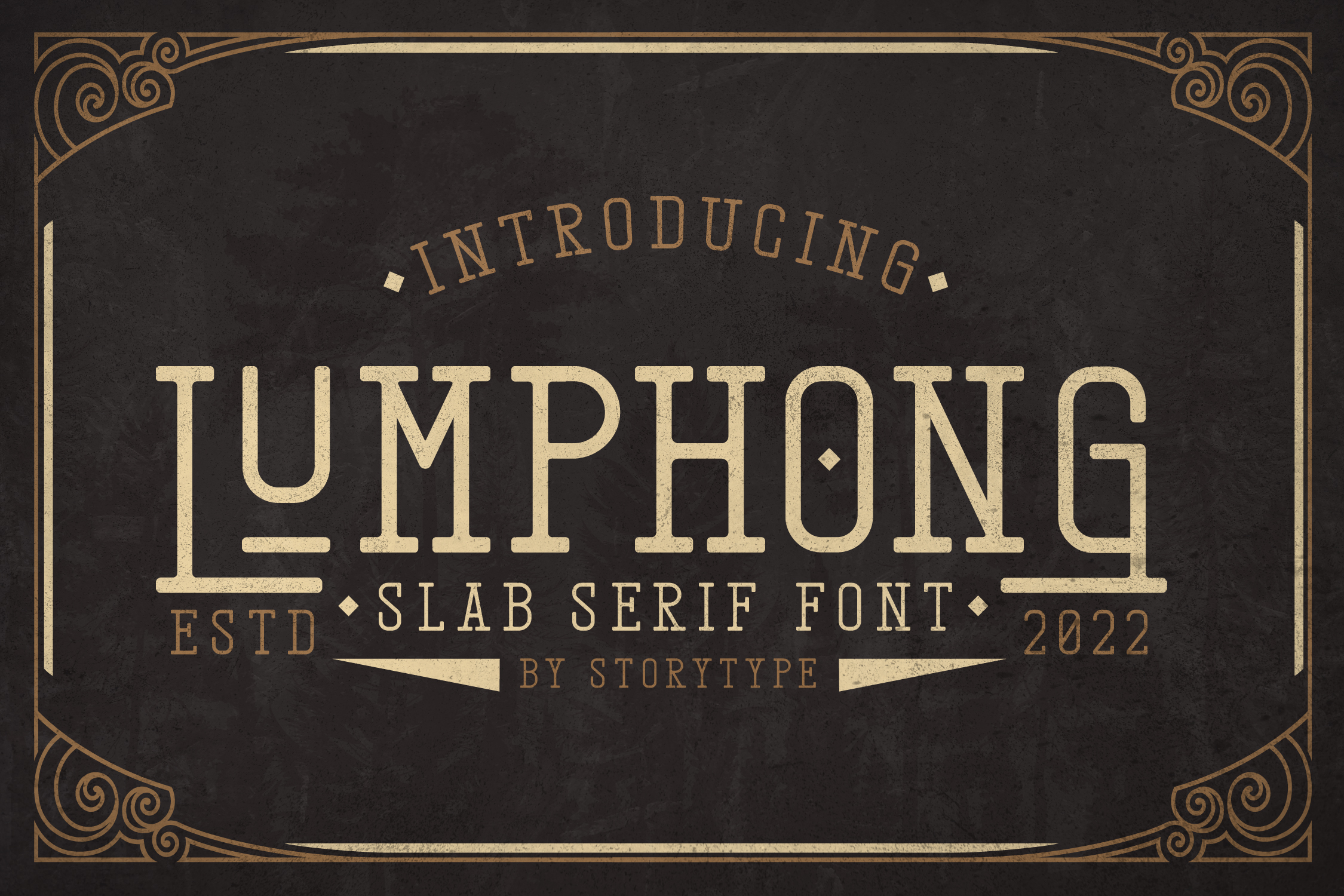 Пример шрифта Lumphong