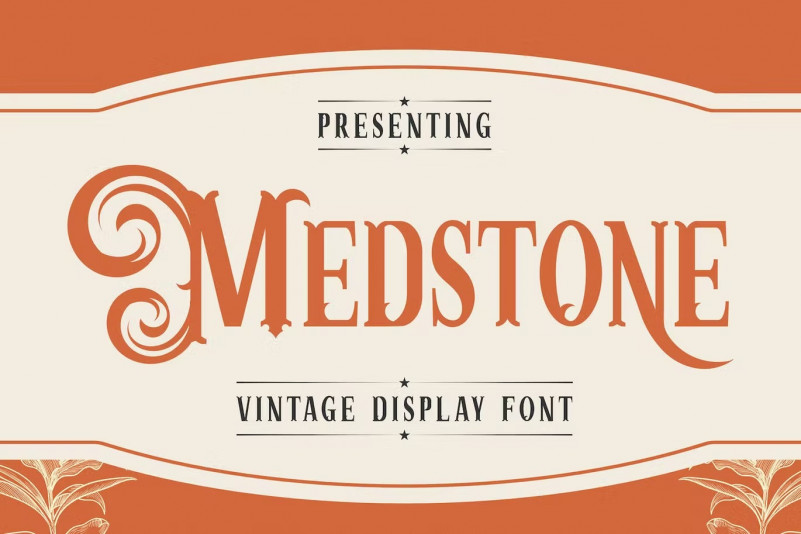 Пример шрифта Medstone