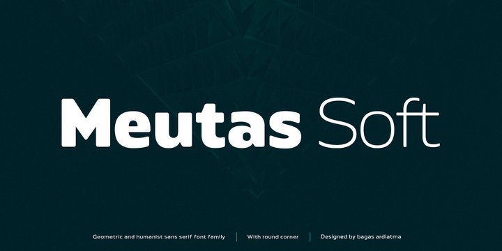 Пример шрифта Meutas Soft SemiBold