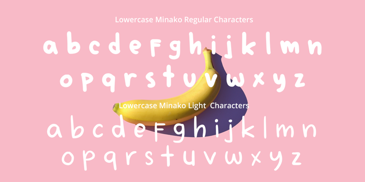 Пример шрифта Minako Regular