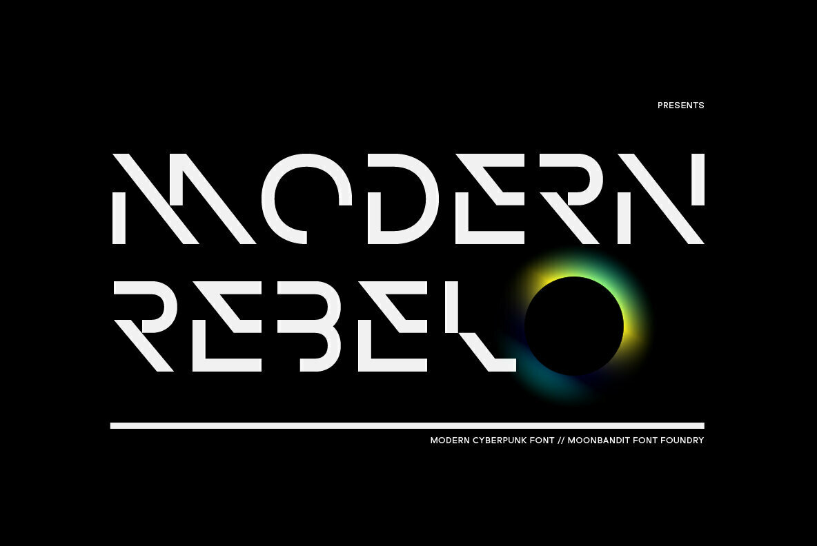 Пример шрифта MBF Modern Rebel