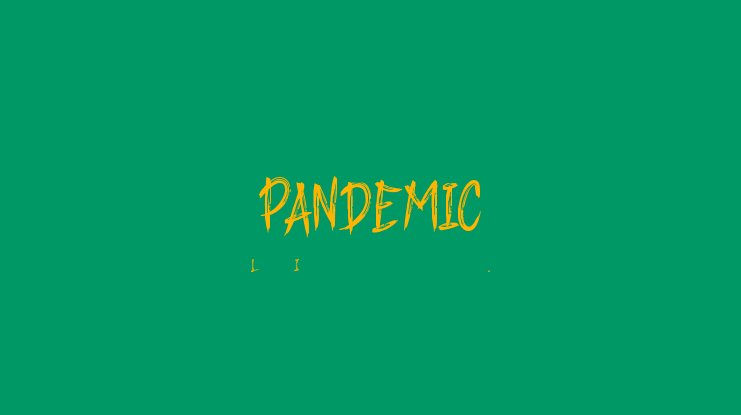 Пример шрифта Pandemic