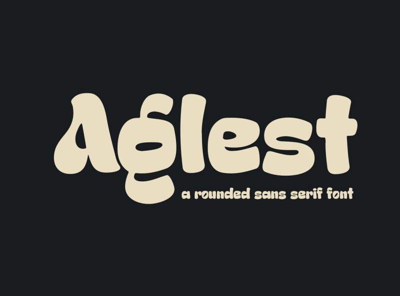 Пример шрифта Aglest