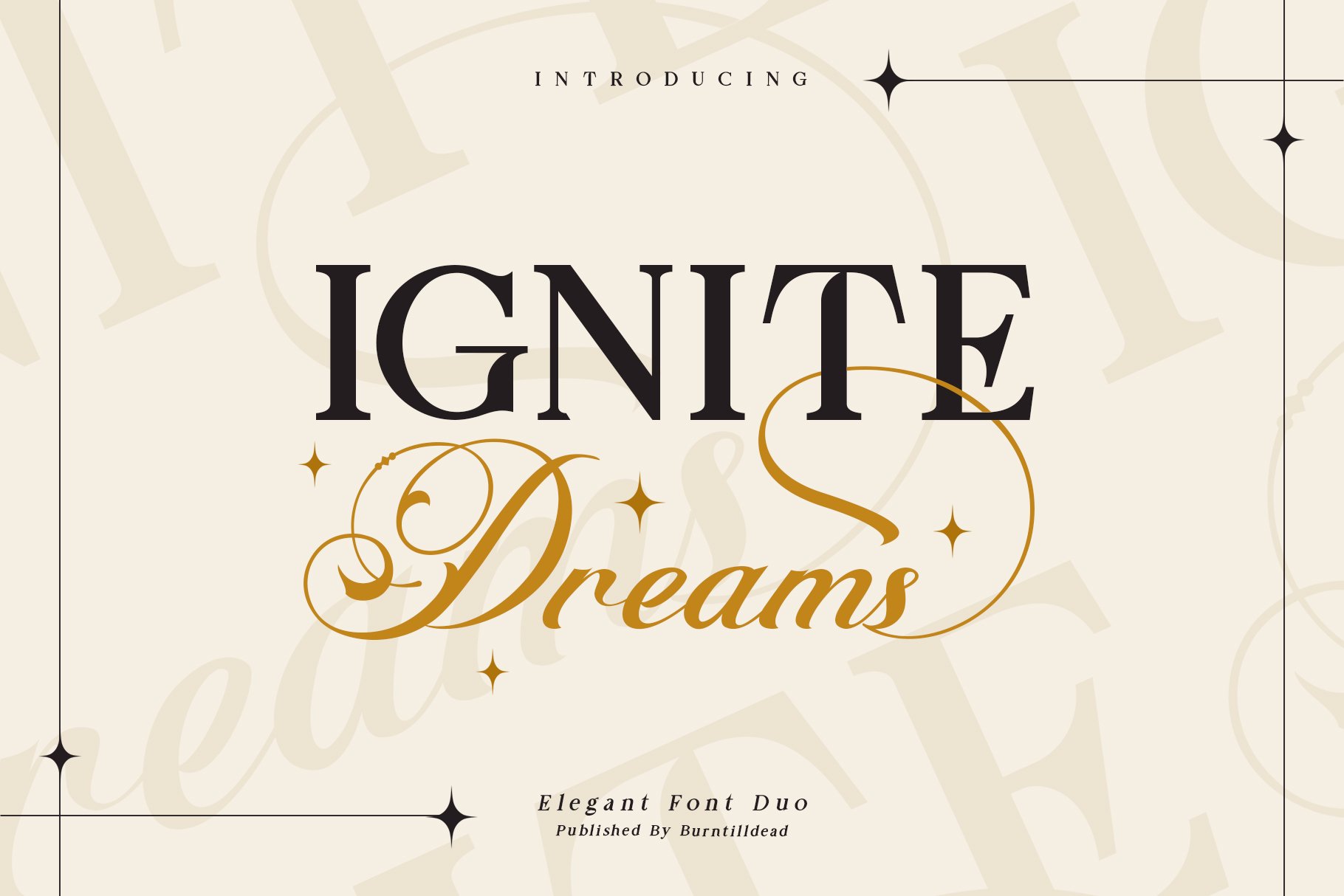 Пример шрифта Ignite Dreams