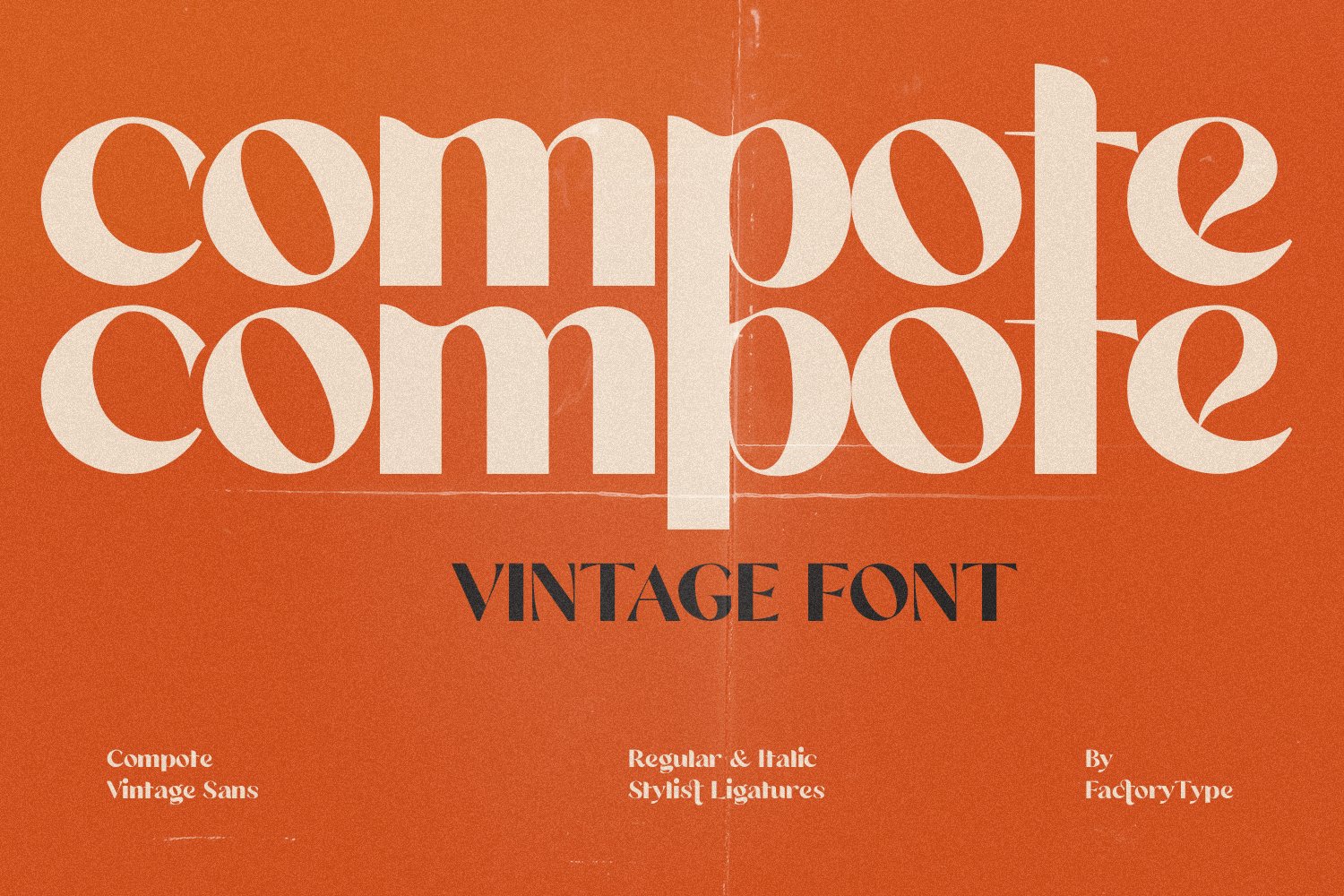 Пример шрифта Compote