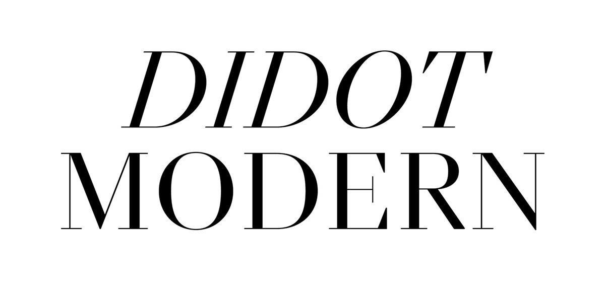 Пример шрифта NN Didot Modern