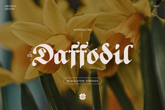 Пример шрифта ED Daffodil
