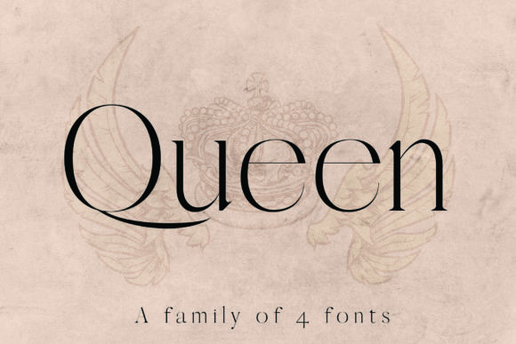 Пример шрифта Queen