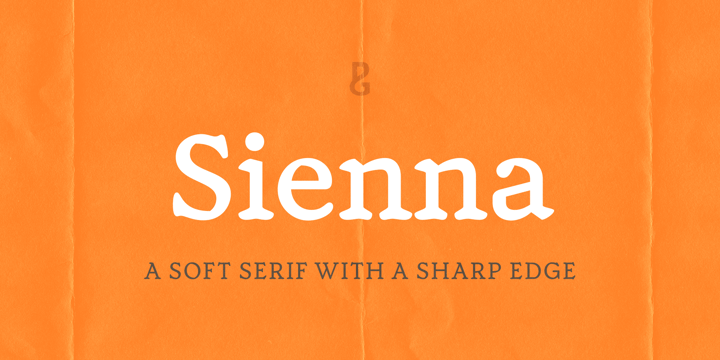 Пример шрифта Sienna Bold