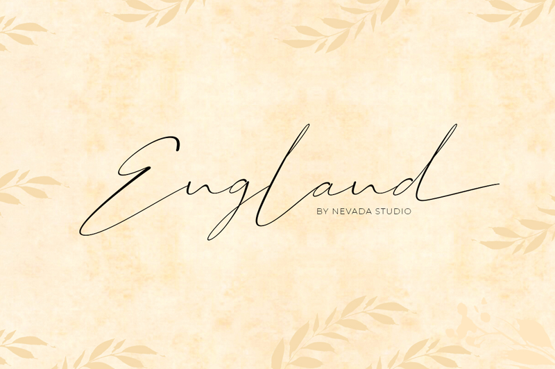 Пример шрифта The England