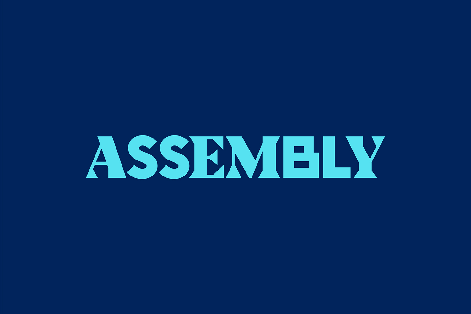 Пример шрифта Assembly Regular