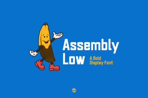 Пример шрифта Assembly Low Regular