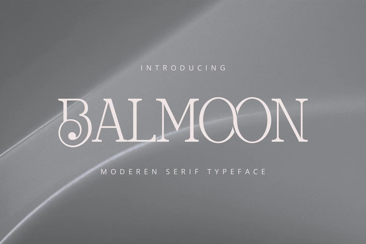 Пример шрифта Balmoon