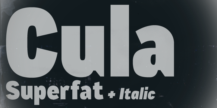 Пример шрифта CA Cula Superfat Regular