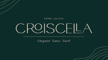 Пример шрифта Croiscella