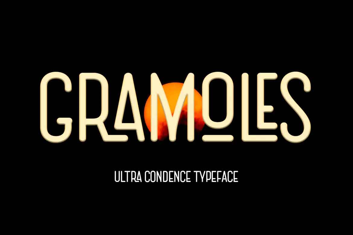 Пример шрифта Gramoles