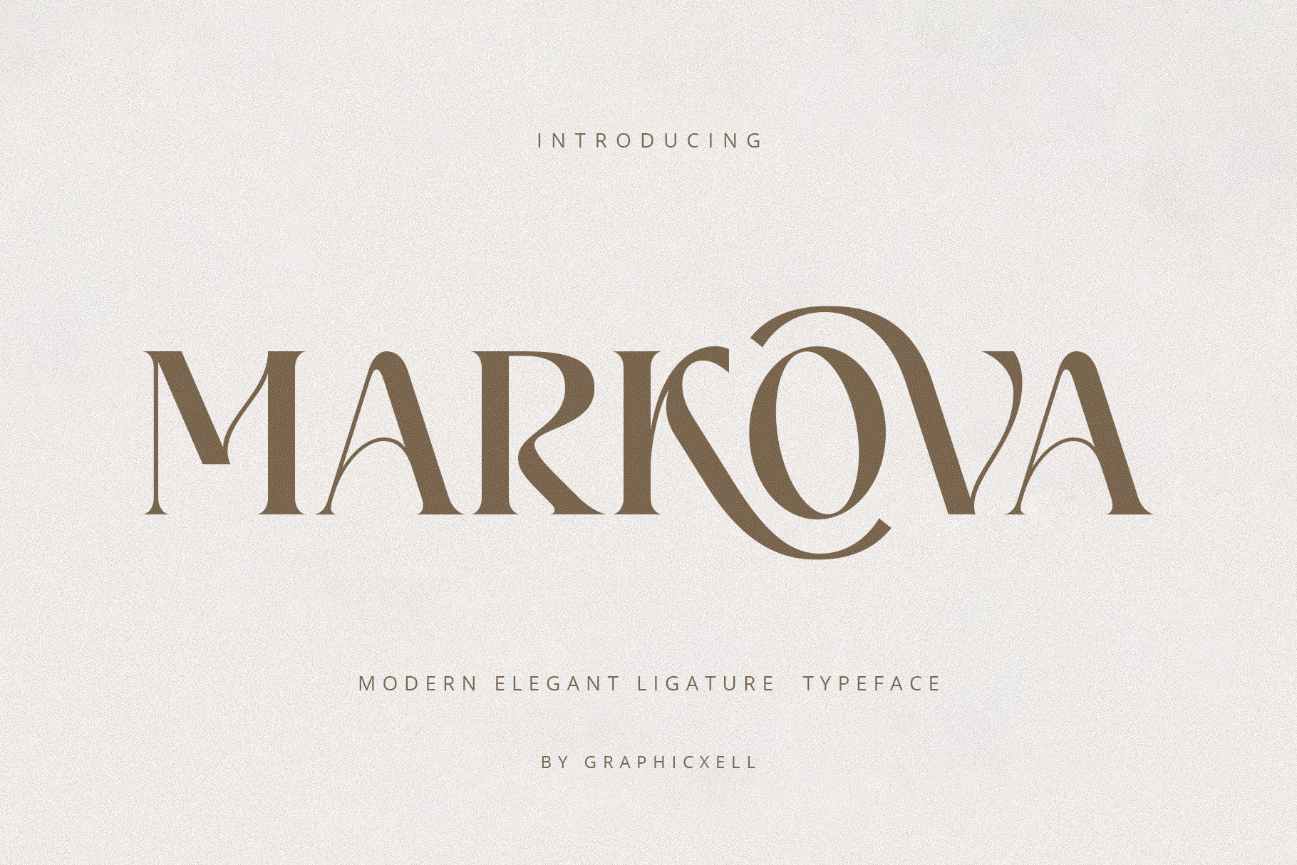 Пример шрифта Markova