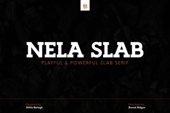 Пример шрифта Nela Slab Bold