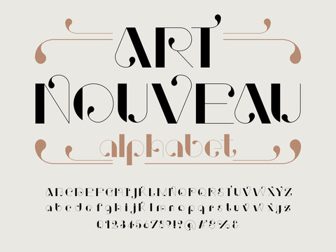 Пример шрифта Nouveau