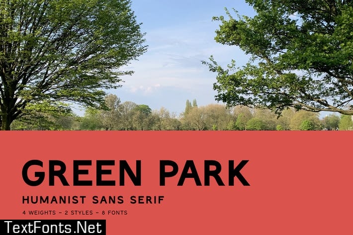 Пример шрифта Green Park Regular