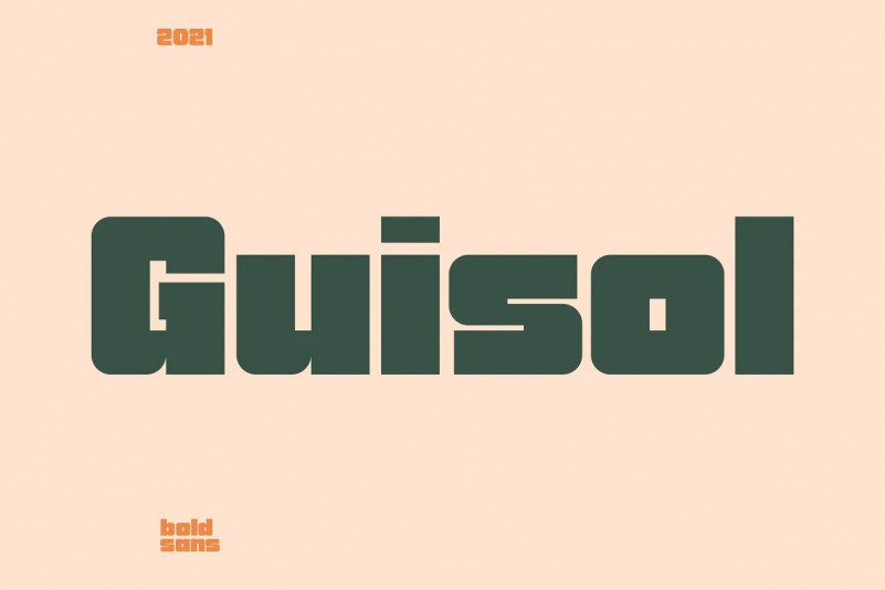 Пример шрифта Guisol