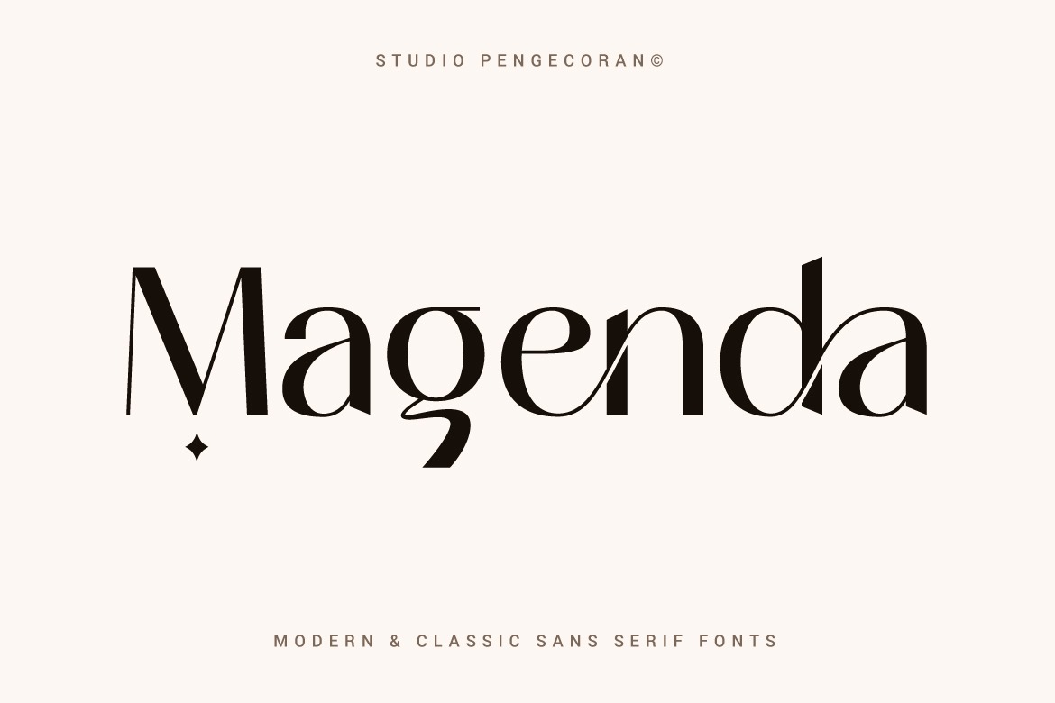 Пример шрифта Magenda Regular
