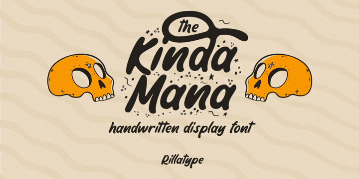 Пример шрифта The Kindamana Regular
