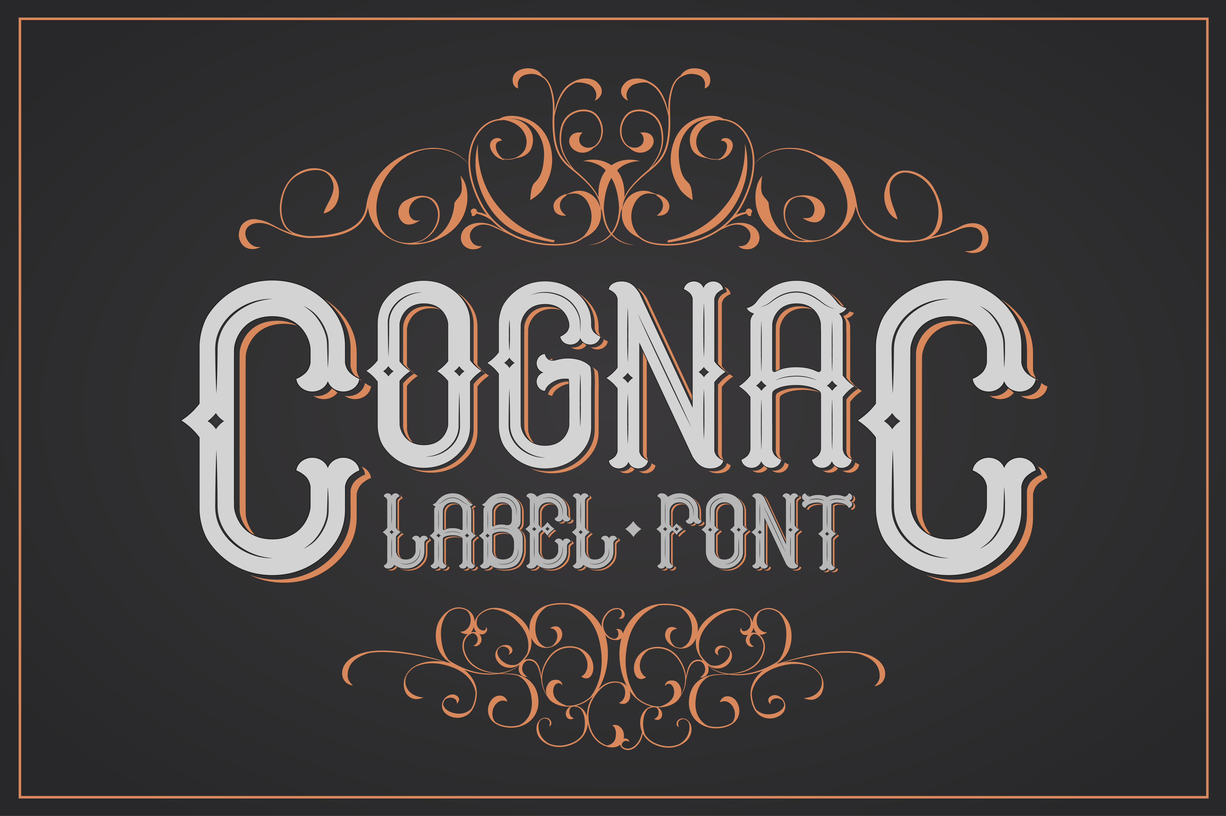 Пример шрифта Cognac Regular