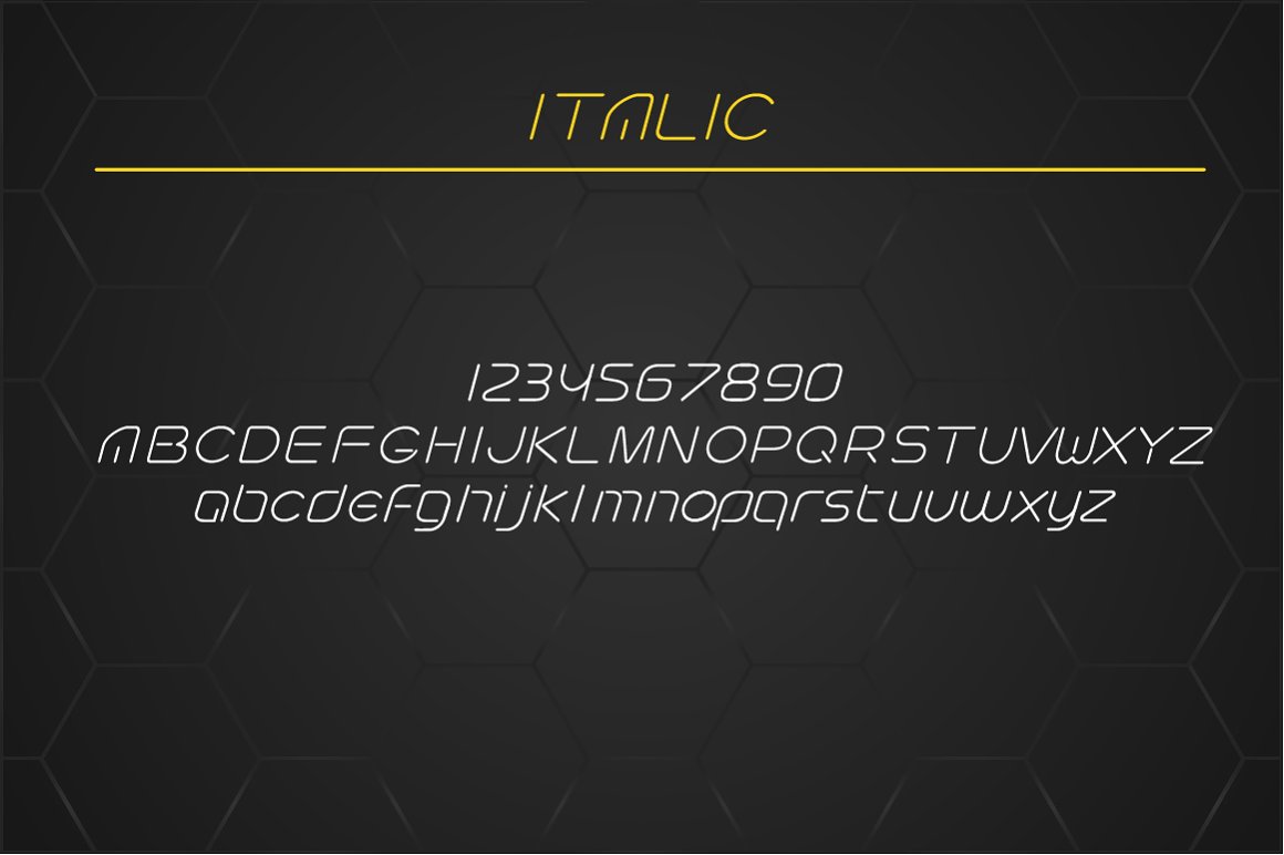 Пример шрифта Futurisric Bold Italic
