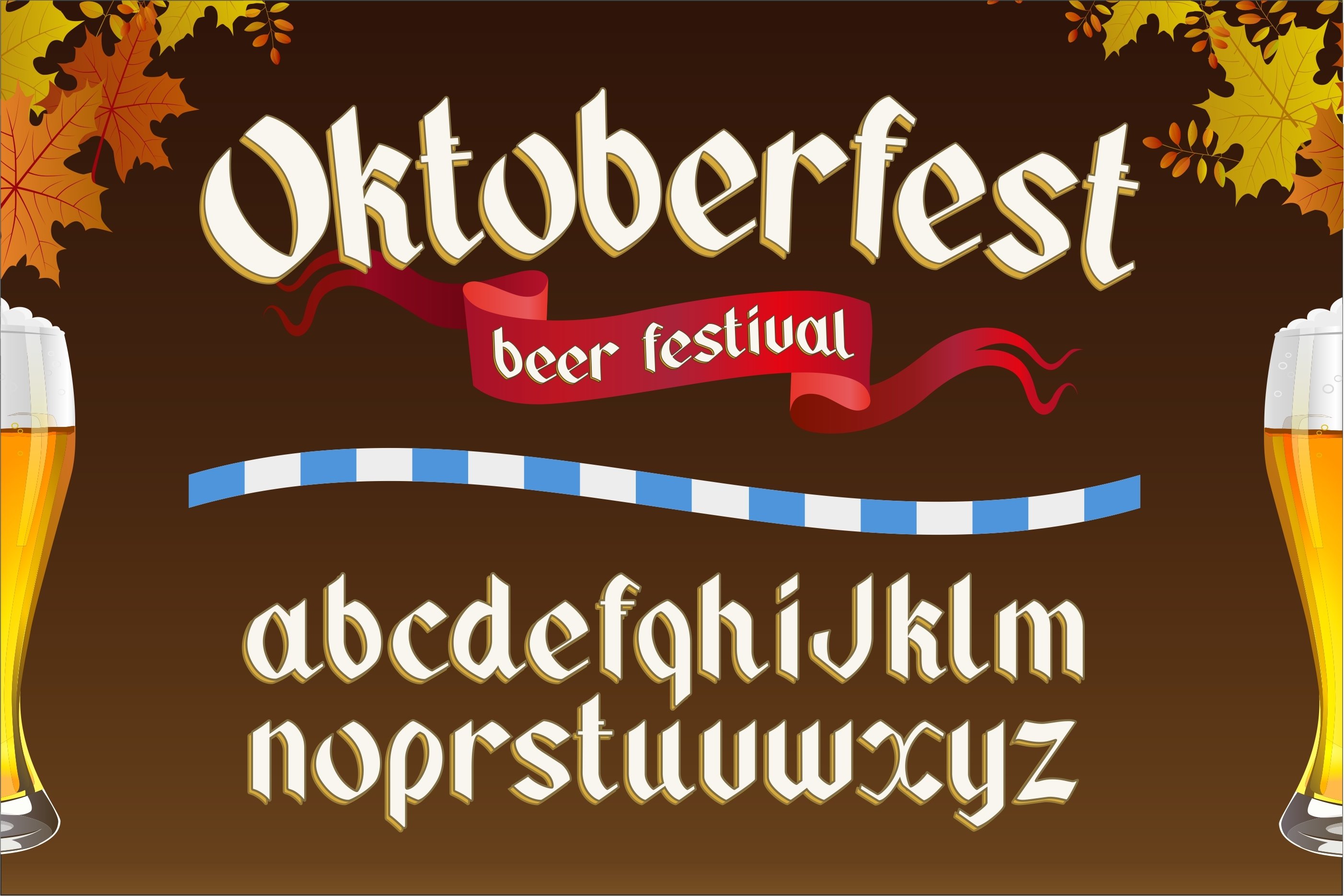 Пример шрифта Oktoberfest Regular