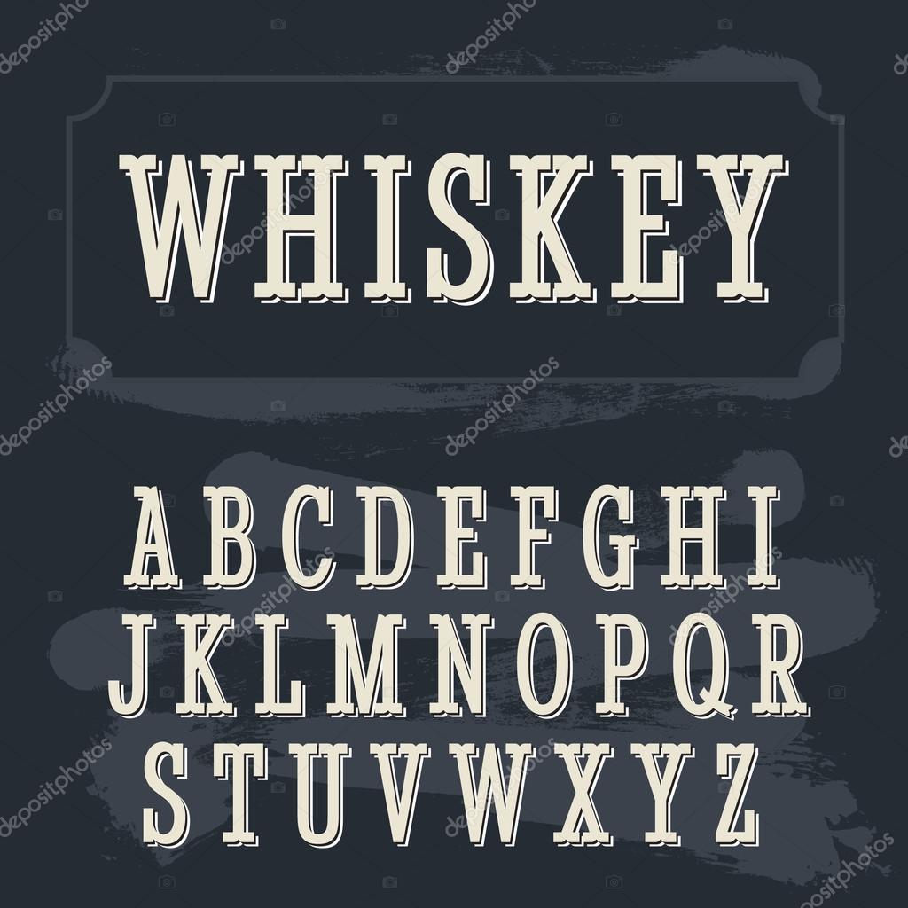 Пример шрифта Old Whisky base