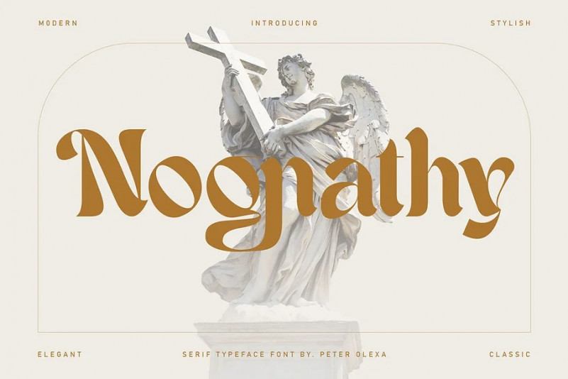 Пример шрифта Nognathy Regular