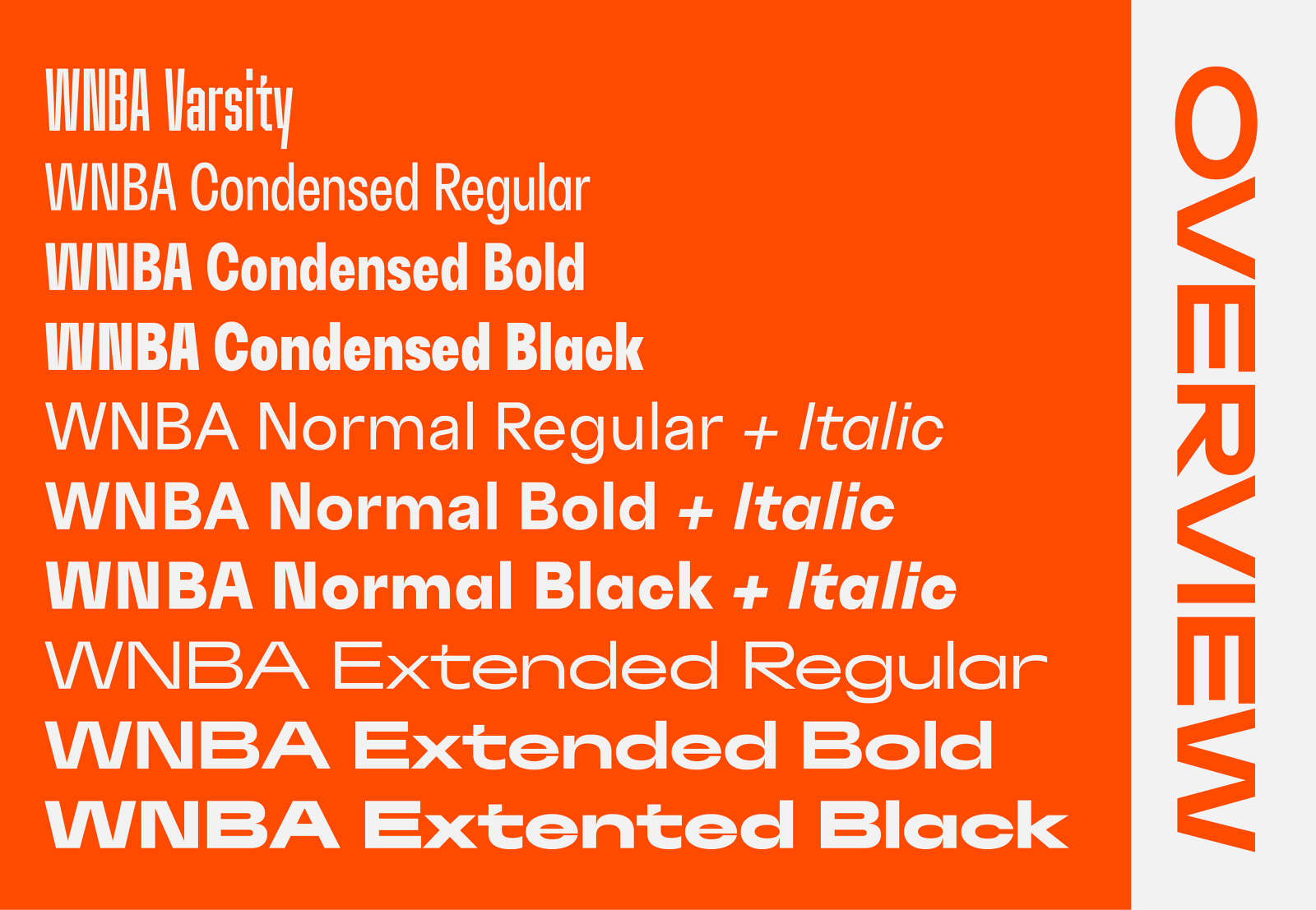 Пример шрифта WNBA Extended Bold