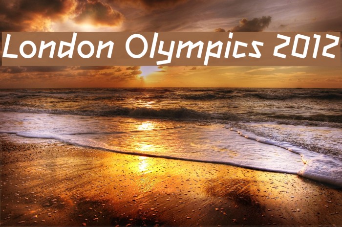 Пример шрифта London Olympics 2012 Regular