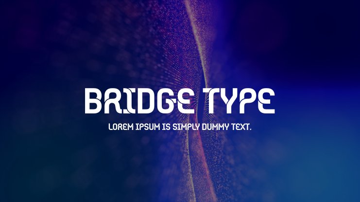 Пример шрифта Bridge Type (Euro 2020)