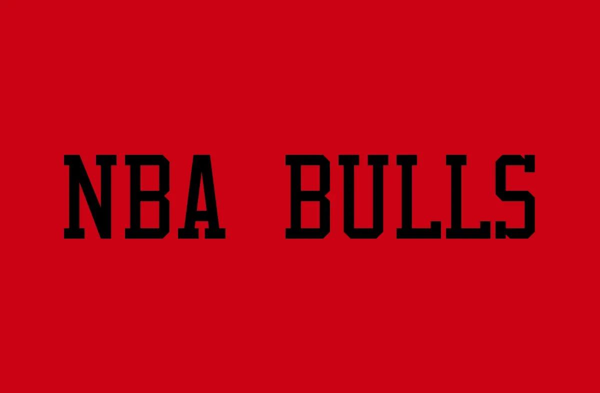 Пример шрифта NBA Bulls Regular