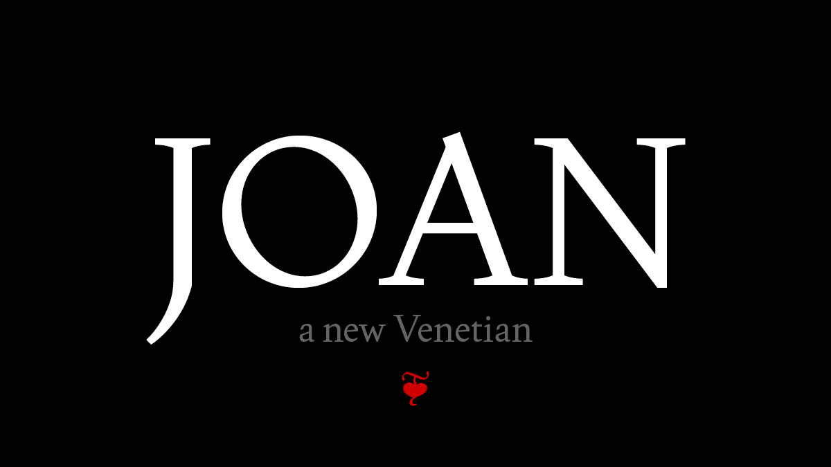 Пример шрифта Joan Regular
