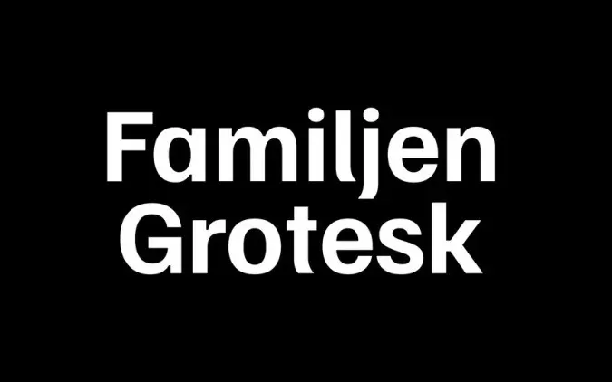 Пример шрифта Familjen Grotesk Italic