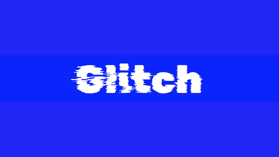 Пример шрифта Rubik Glitch