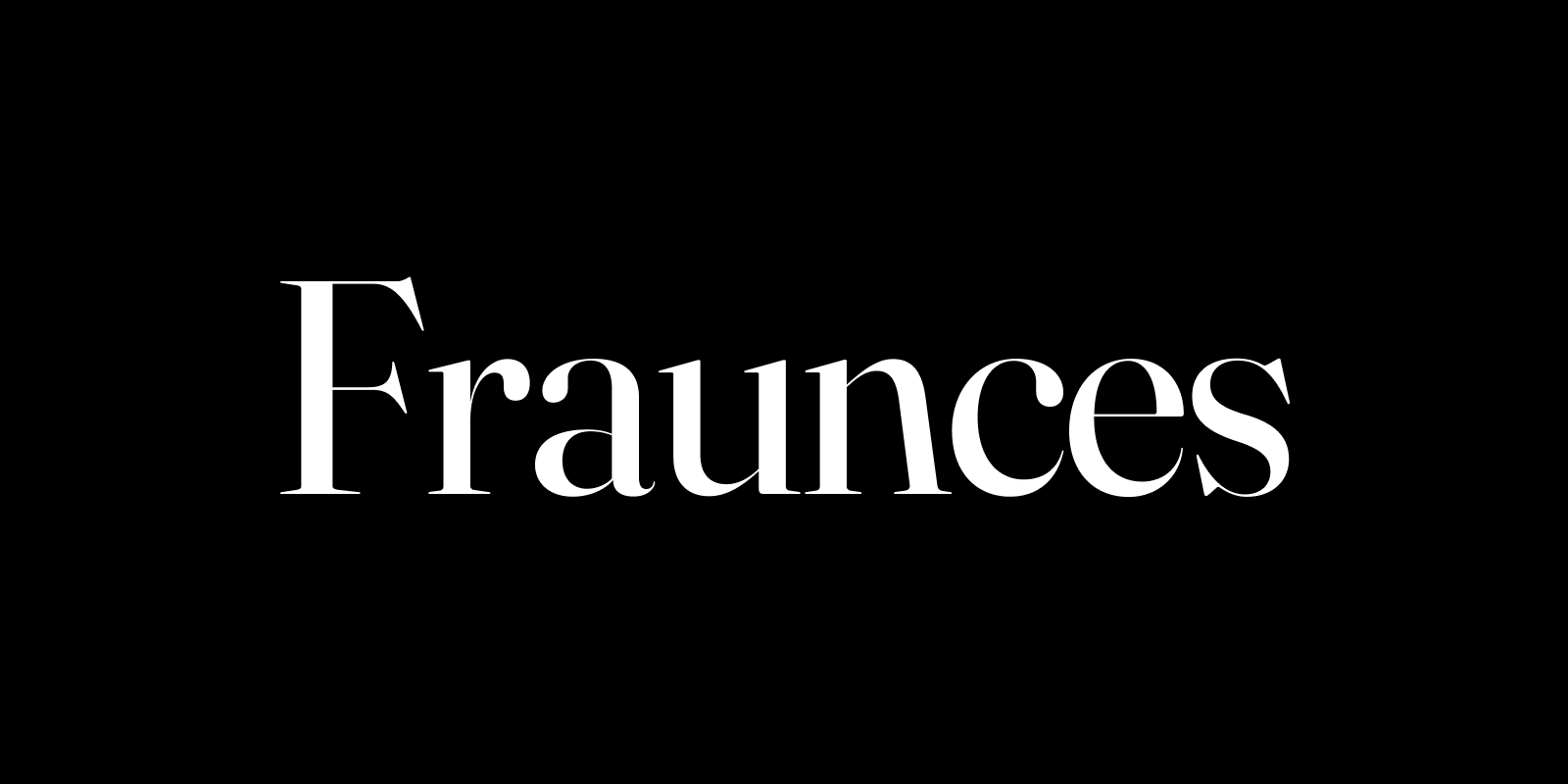 Пример шрифта Fraunces Black