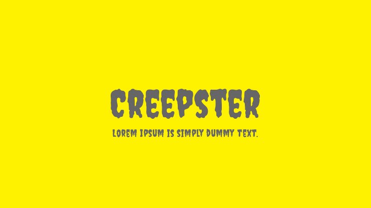 Пример шрифта Creepster