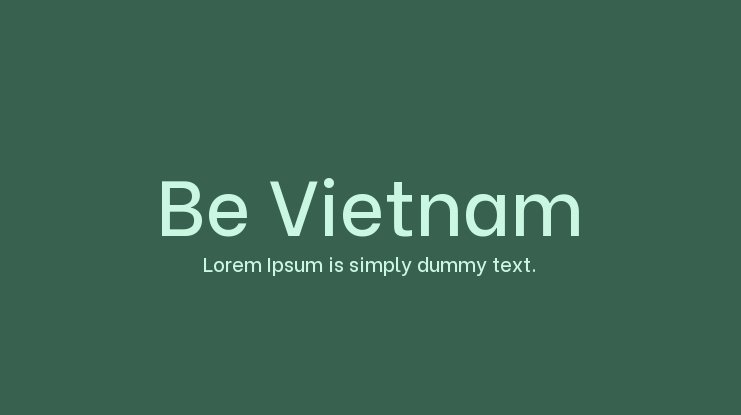 Пример шрифта Be Vietnam Pro Italic