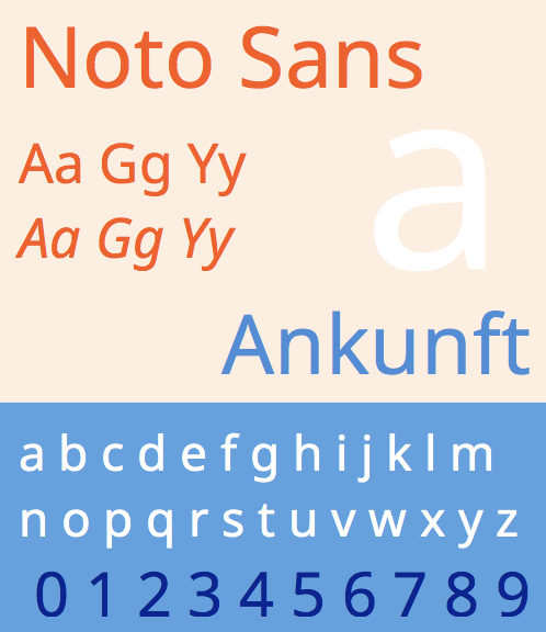 Пример шрифта Noto Sans Hatran