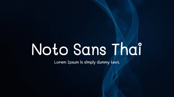 Пример шрифта Noto Sans Thai