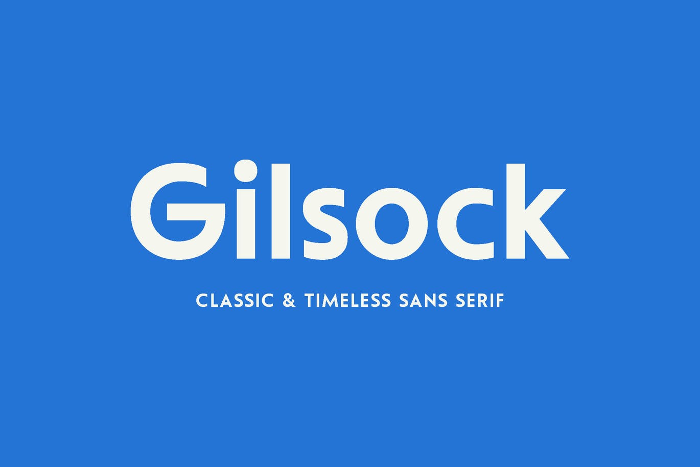 Пример шрифта Gilsock